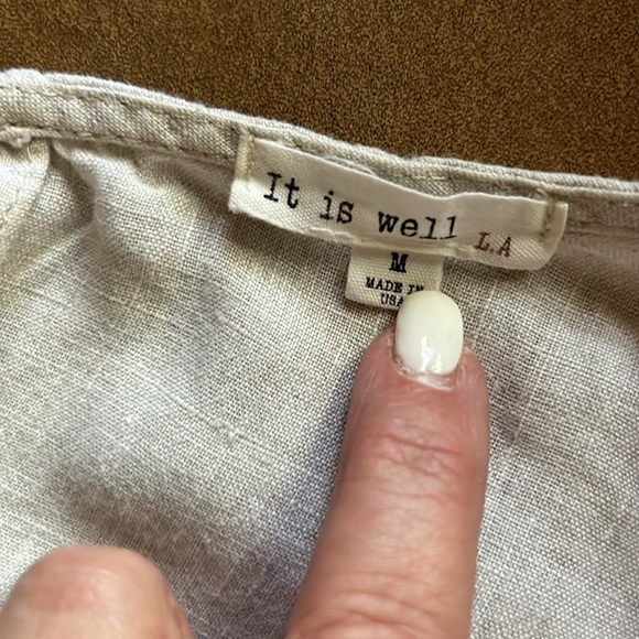 It Is Well LA linen shift dress - Picture 5 of 5